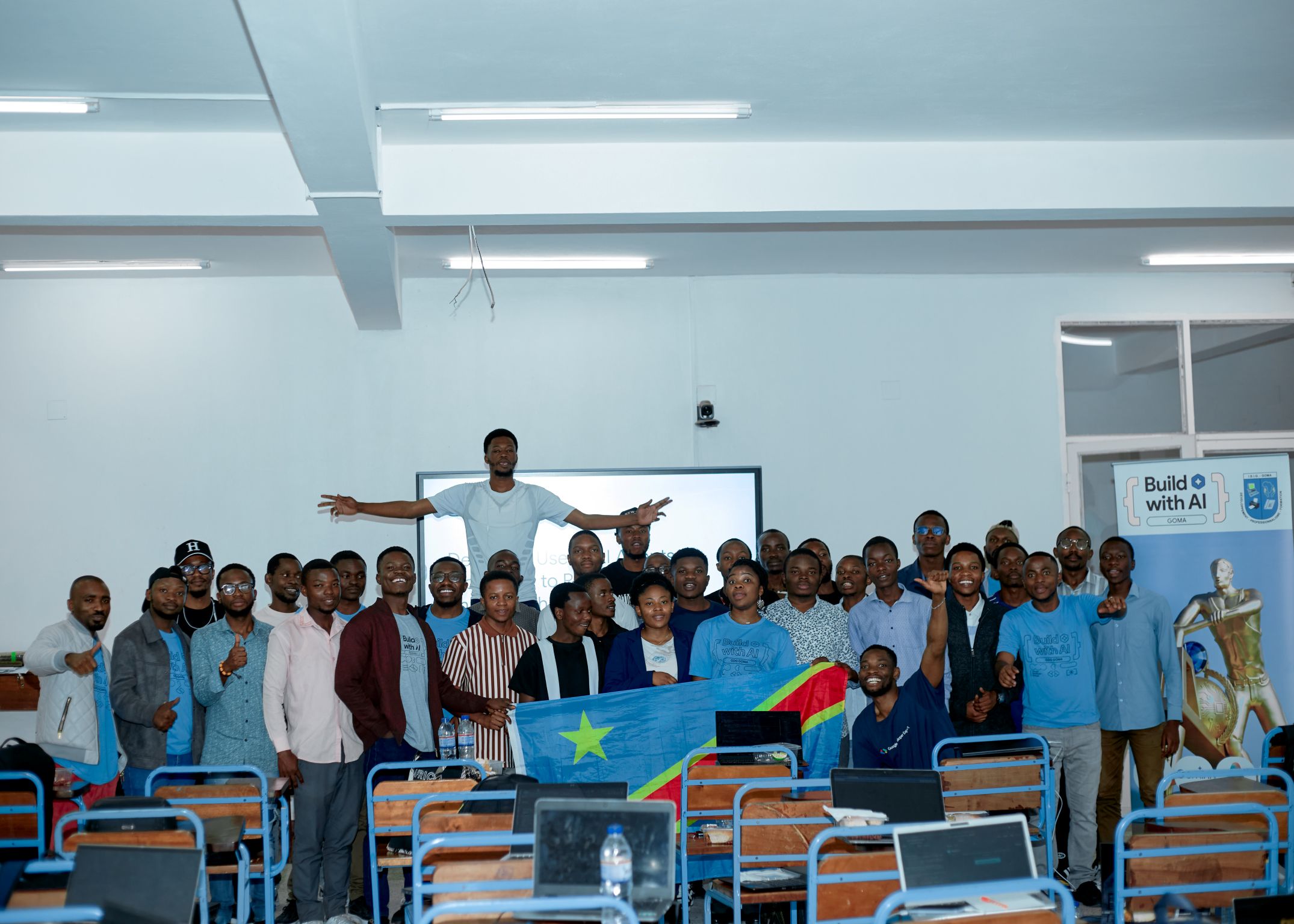 Google Developers Group signe son grand retour à Goma avec l’atelier “Build with AI” organisé à l’ISIG-GOMA.