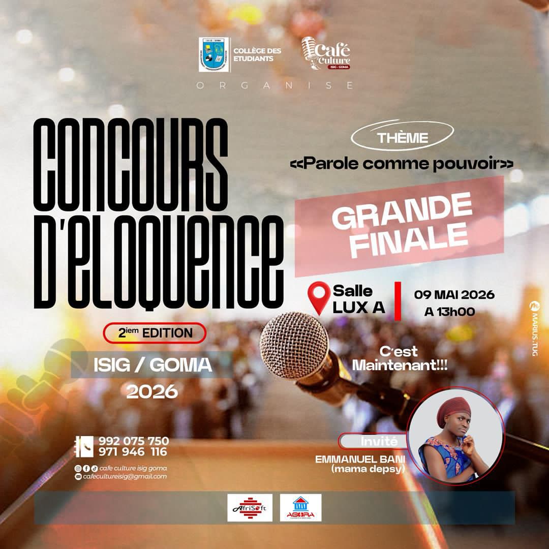 Le jour de la grande finale du concours d’éloquence est enfin arrivé.